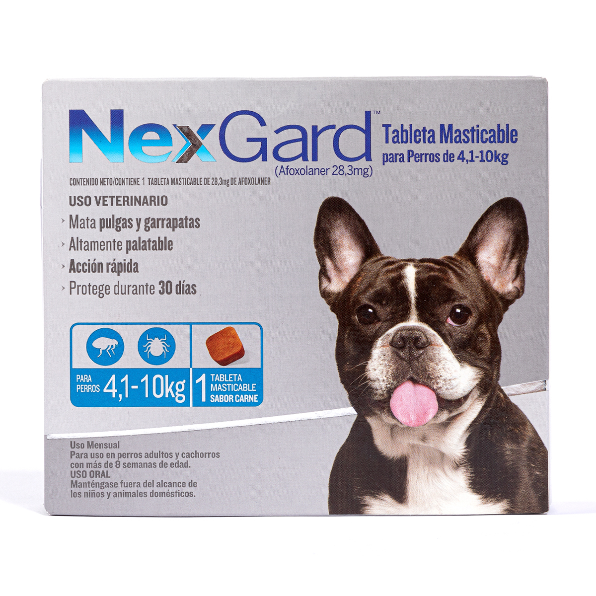 NexGard Antipulgas Masticable Desparasitante Externo para Perro, Mediano