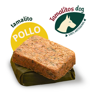 Tamalitos Dog Alimento Natural Congelado para Perro Adulto Proteína Pollo, 800 g