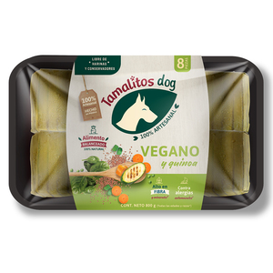 Tamalitos Dog Alimento Natural Congelado a Base de Vegetales para Perro Adulto, 800 g Tamalitos Dog Alimento Natural Congelado a Base de Vegetales para Perro Adulto, 800 g