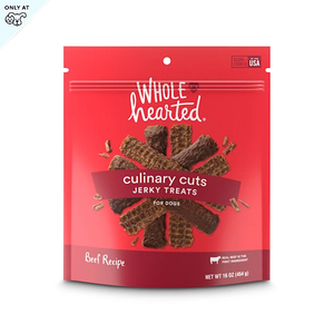 WholeHearted Culinary Cuts Premios Suaves Tipo Jerky Receta Res para Perro, 454 g WholeHearted Culinary Cuts Premios Suaves Tipo Jerky Receta Res para Perro, 454 g