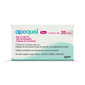 Zoetis Apoquel Antiprurítico de 16 mg para Perro, 20 Tabletas