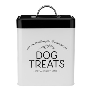 Amici Pet Contenedor de Metal Color Blanco Diseño Dog Treats para Premios para Perro, 2.7 kg Amici Pet Contenedor de Metal Color Blanco Diseño Dog Treats para Premios para Perro, 2.7 kg