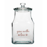 Amici Pet Contenedor de Vidrio Transparente Diseño Give With Love para Premios para Perro, 1.4 kg Amici Pet Contenedor de Vidrio Transparente Diseño Give With Love para Premios para Perro, 1.4 kg