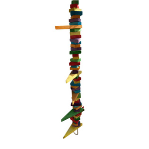 A&E Happy Beaks Juguete para Ave Bloques y Trozos de Madera de Colores, Mediano A&E Happy Beaks Juguete para Ave Bloques y Trozos de Madera de Colores, Mediano