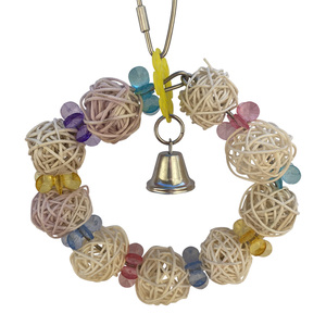 A&E Happy Beaks Juguete para Ave Columpio de Esferas Masticables, X-Chico A&E Happy Beaks Juguete para Ave Columpio de Esferas Masticables, X-Chico