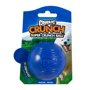 Chuckit! Super Crunch Pelota Crepitante de Goma para Perro, Mediano