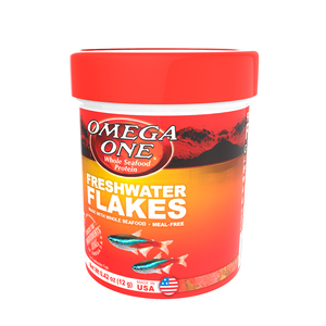 Omega One Freshwater Flakes Alimento para Peces de Agua Dulce, 12 g