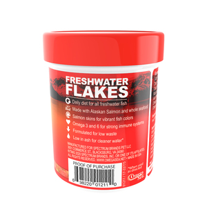 Omega One Freshwater Flakes Alimento para Peces de Agua Dulce, 12 g