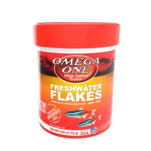 Omega One Freshwater Flakes Alimento para Peces de Agua Dulce, 12 g
