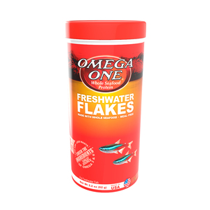 Omega One Freshwater Flakes Alimento para Peces de Agua Dulce, 62 g