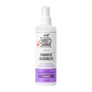 Skout's Honor Desodorizante Lavanda con Probioticos Tópicos para Perro y Gato, 473 ml Skout's Honor Desodorizante Lavanda con Probioticos Tópicos para Perro y Gato, 473 ml