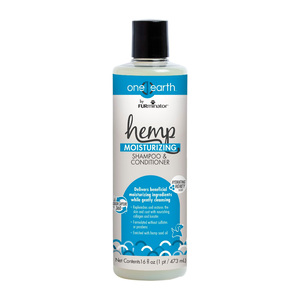 Furminator Hemp Shampoo y Acondicionador Hidratante con Aroma Miel para Perro, 473 ml