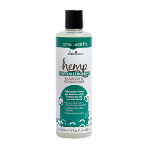 Furminator Hemp Shampoo y Acondicionador Hipoalergénico con Aroma Té Verde para Perro, 473 ml