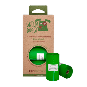 Green Doggy Bolsas Compostables para Desechos para Perro, 120 Bolsas Green Doggy Bolsas Compostables para Desechos para Perro, 120 Bolsas