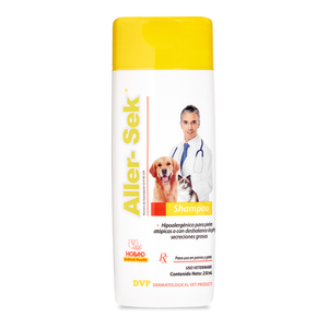 Holland Aller-Sek Shampoo Hipoalergénico para Piel Atópica para Perro y Gato, 250 ml Holland Aller-Sek Shampoo Hipoalergénico para Piel Atópica para Perro y Gato, 250 ml