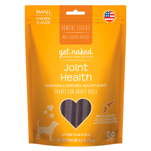 Get Naked Sticks Dentales + Soporte Articular para Perro Adulto Raza Pequeña, 175 g Get Naked Sticks Dentales + Soporte Articular para Perro Adulto Raza Pequeña, 175 g