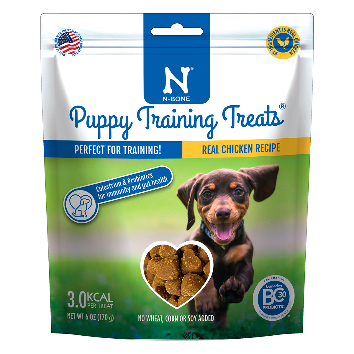 N-Bone Premios Suaves de Entrenamiento con Receta Pollo para Cachorro, 170 g