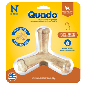 N-Bone Quado Premio Natural Interactivo Receta Cacahuate para Perro Mediano, 79 g N-Bone Quado Premio Natural Interactivo Receta Cacahuate para Perro Mediano, 79 g