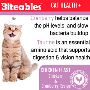 Get Naked Biteables Premios Funcionales Salud Digestiva Receta Pollo y Mariscos para Gato, 85 g