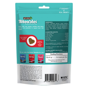 Get Naked Biteables Premios Funcionales para Salud Inmune Receta Atún y Pollo para Gato, 85 g