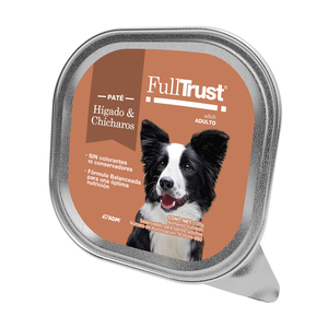 FullTrust Alimento Húmedo Receta Hígado y Chícharos para Perro Adulto, 100 g