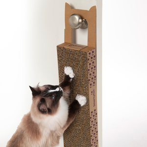 SmartyKat Scratch Up+ Rascador Colgante de Cartón con Infusión de Catnip para Gato, Grande