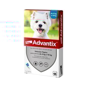 Advantix Pipeta Antiparasitaria Externa para Perro, 4 a 10 kg Advantix Pipeta Antiparasitaria Externa para Perro, 4 a 10 kg