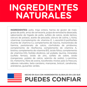 Hill's Science Diet Adult 7+ Alimento Seco para Gato Senior Receta Pollo, 1.8 kg