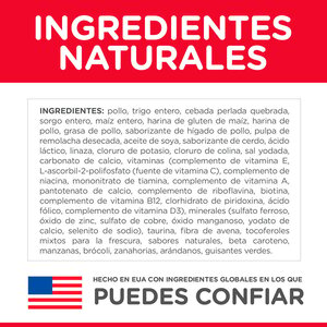 Hill's Science Diet Alimento Seco para Perro Adulto Raza Mediana Receta Pollo, 15 kg