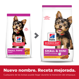 Hill's Science Diet Small & Mini Alimento Seco para Cachorro Raza Pequeña y Mini Receta Pollo, 5.6 kg