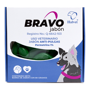 Bravo Jabón Antipulgas, 80 g Bravo Jabón Antipulgas, 80 g
