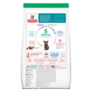Hill's Science Diet Kitten Indoor Alimento Seco para Gatito de Interior Receta Pollo, 3.2 kg