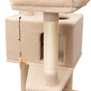 You & Me Mueble para Gato Tipo Árbol de 7 Niveles con Juguete y Rascador de Cartón