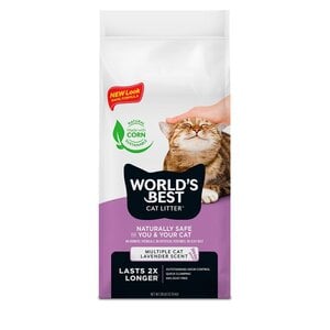 World's Best Lavender Scent Arena Natural Aglutinante Fragancia de Lavanda para Hogares Multigato, 12.7 kg World's Best Lavender Scent Arena Natural Aglutinante Fragancia de Lavanda para Hogares Multigato, 12.7 kg