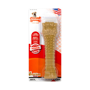 Nylabone Power Chew Juguete Masticable Diseño Hueso Texturizado Sabor Mantequilla de Maní para Perro, X-Grande Nylabone Power Chew Juguete Masticable Diseño Hueso Texturizado Sabor Mantequilla de Maní para Perro, X-Grande
