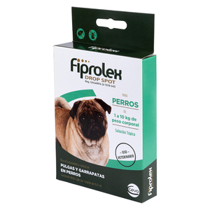 Fiprolex Pipeta Antipulgas para Perro, 1 a 10 kg 