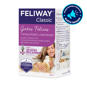 Feliway Classic Repuesto para Difusor de Feromonas Calmantes para Gato, 48 ml Feliway Classic Repuesto para Difusor de Feromonas Calmantes para Gato, 48 ml