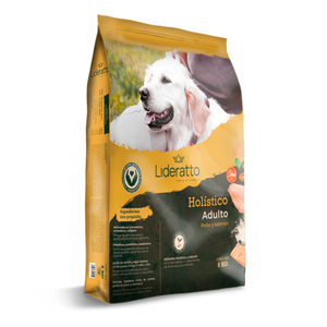 Lideratto Alimento Natural Holístico para Perro Adulto Raza Pequeña Receta Pollo y Salmón, 8 kg