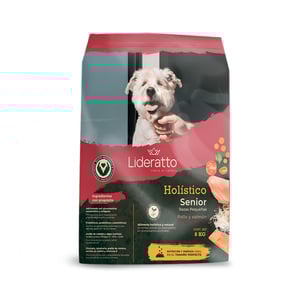 Lideratto Alimento Natural para Perro Senior Raza Pequeña Receta Pollo y Salmón, 8 kg Lideratto Alimento Natural para Perro Senior Raza Pequeña Receta Pollo y Salmón, 8 kg