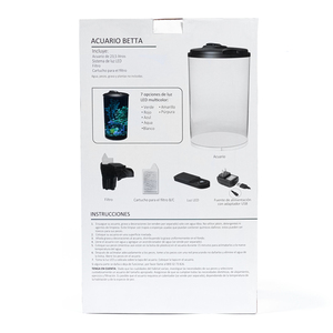 Imagitarium Acuario Panorámico para Betta de Acrílico, 23.5 L