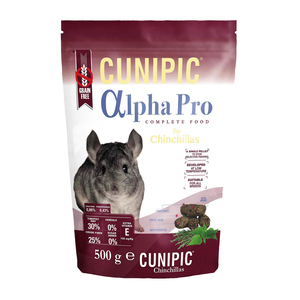 Cunipic Alpha Pro Alimento Completo para Chinchilla Todas las Edades, 500 g