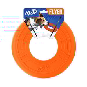 Nerf Dog Frisbee Atomic Flyer Color Naranja para Perro, Grande Nerf Dog Frisbee Atomic Flyer Color Naranja para Perro, Grande