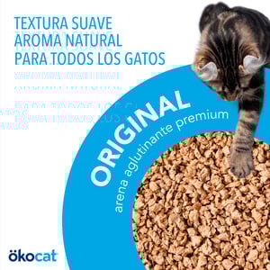 Ökocat Original Arena Natural Aglutinante para Gato, 5.6 kg