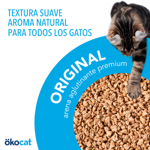 Ökocat Original Arena Natural Aglutinante para Gato, 5.6 kg