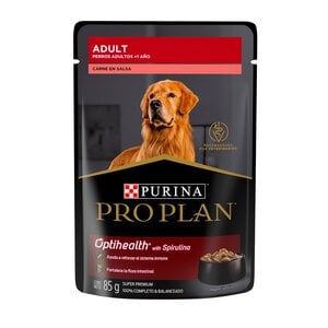 Pro Plan Adult Alimento Húmedo para Perro Adulto Receta Carne en Salsa, 85 g Pro Plan Adult Alimento Húmedo para Perro Adulto Receta Carne en Salsa, 85 g