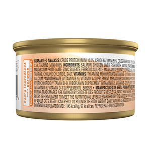 Fancy Feast Gourmet Naturals Alimento Húmedo Tipo Mousse para Gato Adulto Receta Salmón, 85 g