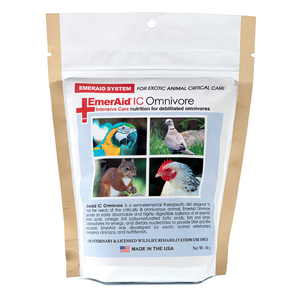 Emeraid Alimento In Care Omnívora Suplemento de Cuidado Intensivo para Animales Omnívoros, 100 g Emeraid Alimento In Care Omnívora Suplemento de Cuidado Intensivo para Animales Omnívoros, 100 g