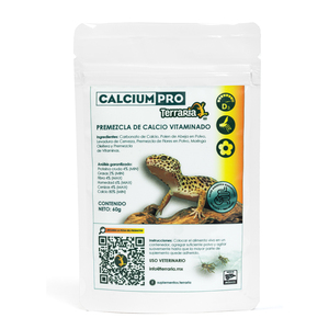 Terraria Suplemento Calcium Pro Gecko Suplemento Vitaminado para Gecko, 60 g