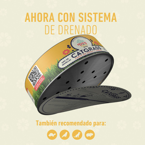 Un Dos Treats Catgrass Kit de Germinación para Pasto de Avena y Cebada para Gato