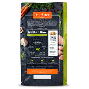 Instinct Raw Boost Alimento Seco Natural Libre de Granos Control de Peso para Gato Adulto Receta Pollo, 4.5 kg